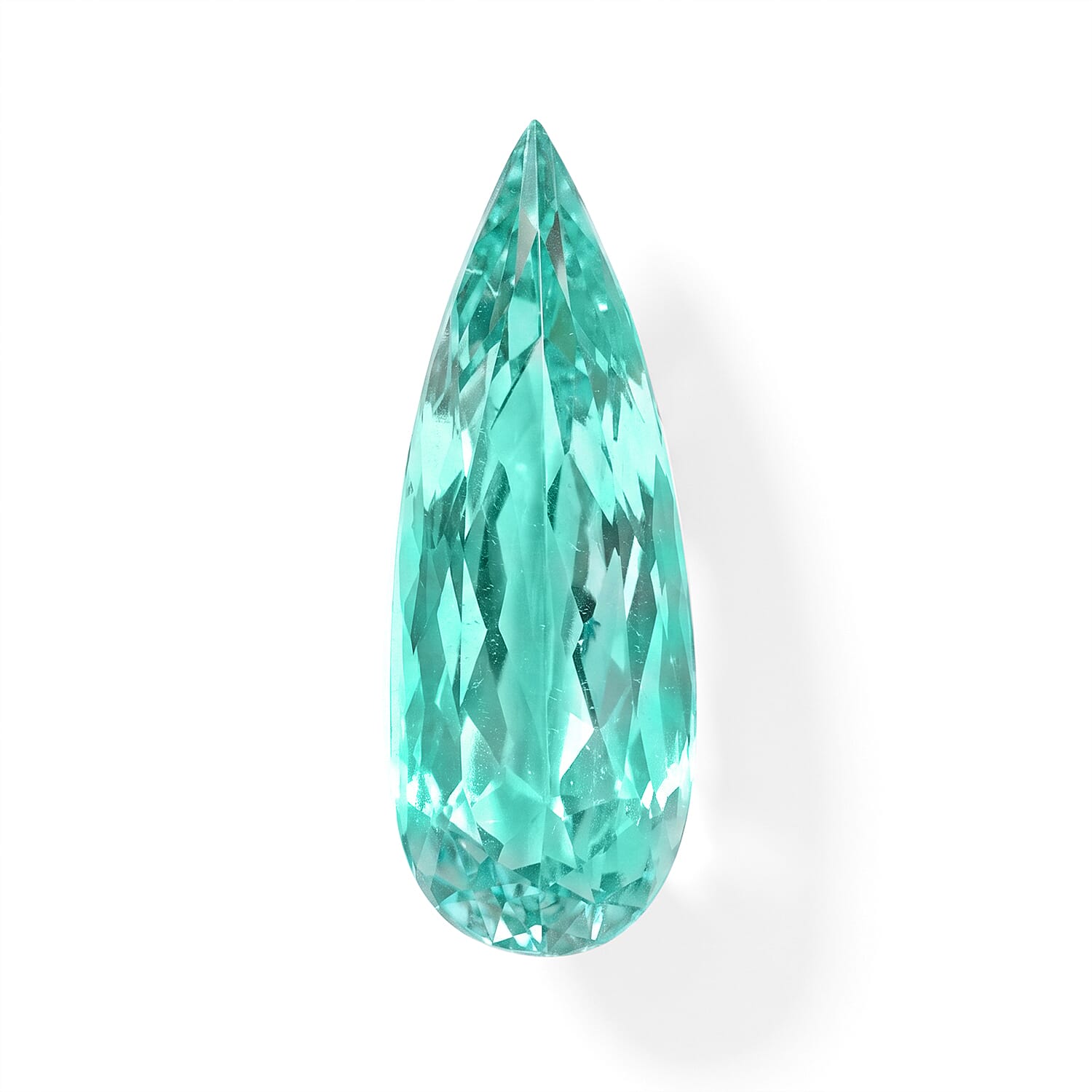Certified and Appraised AAAA Paraiba Tourmaline (Pear Free Size) 0.70 ctw