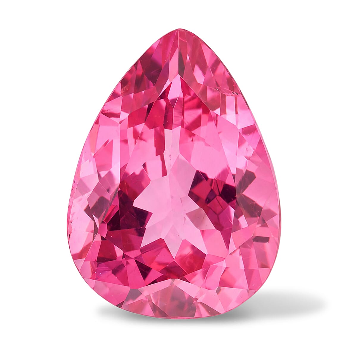Certified and Appraised AAAA Mahenge Neon Pink Spinel (Pear Free Size) 1.00 ctw