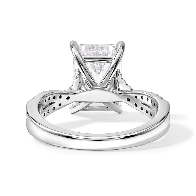 Luxuriant Lab Grown Diamond G VS 4.25 ctw Ring in 18K White Gold (Size 5.0) 4.90 Grams