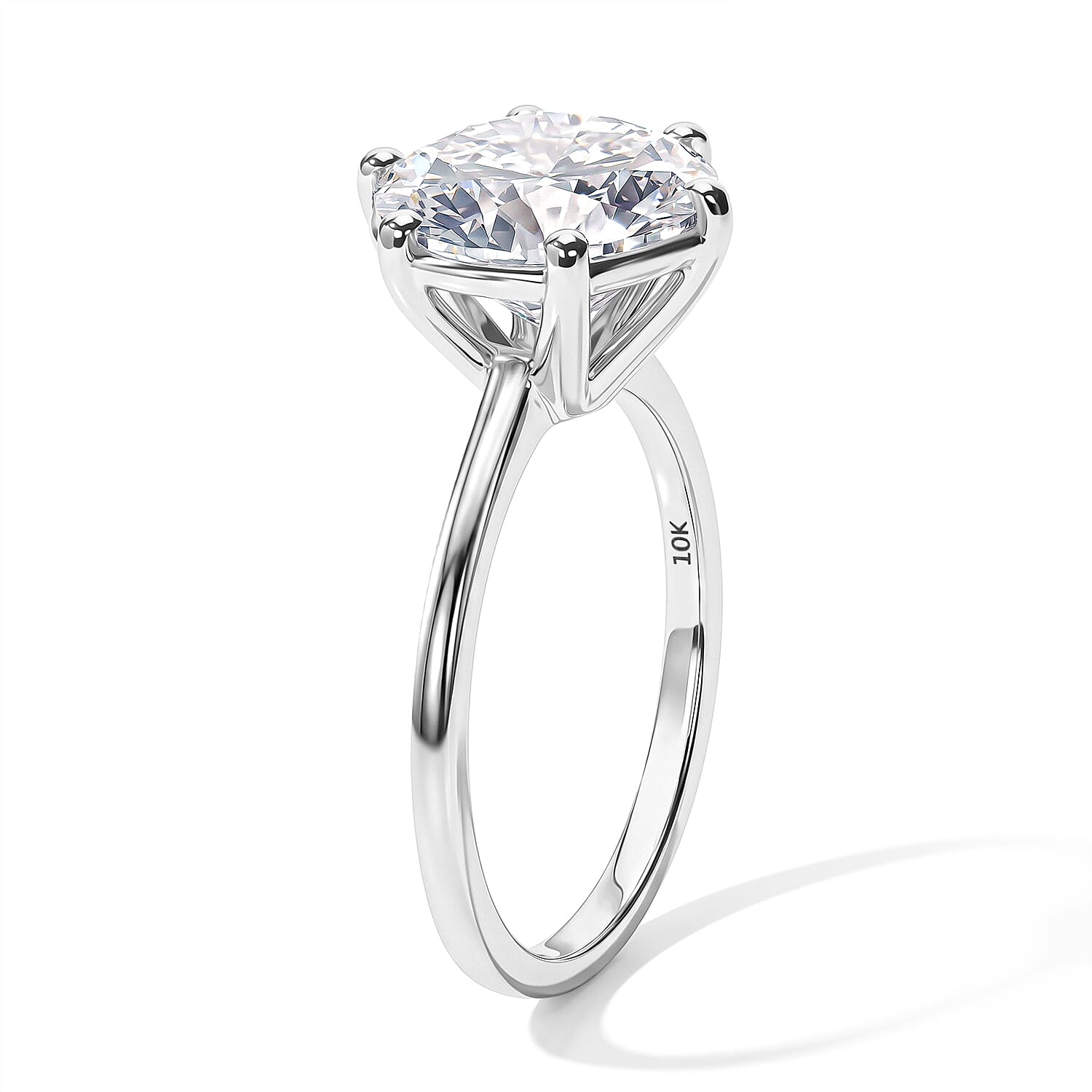 Luxuriant Lab Grown Diamond E-F VS 5.00 ctw Ring in 10K White Gold (Size 5.0)