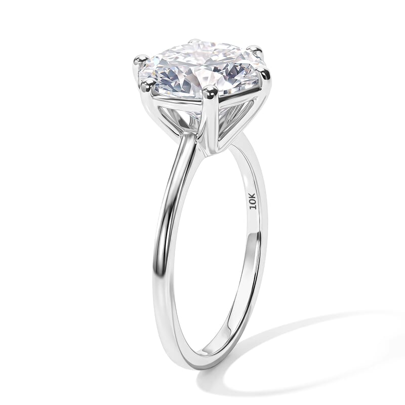 Luxuriant Lab Grown Diamond E-F VS 5.00 ctw Ring in 10K White Gold (Size 5.0)