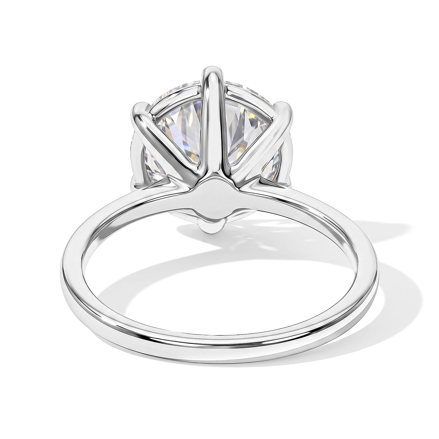 Luxuriant Lab Grown Diamond E-F VS 5.00 ctw Ring in 10K White Gold (Size 5.0)