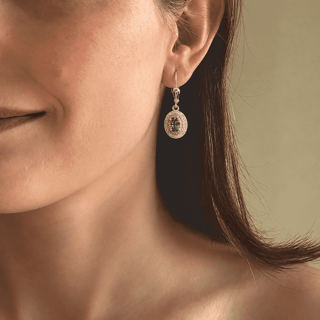 Doorbuster D'Joy Premium Tanzanite, Natural Pink and White Diamond I3 1.70 ctw Earrings in Rhodium Over Sterling Silver