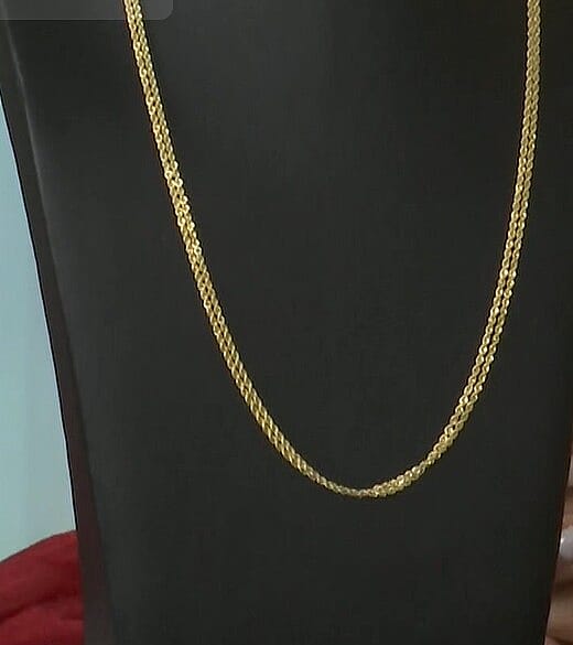Italian Two Strand Knot Rope Chain Necklace in 10K Yellow Gold (18-20 Inches) 2.7 Grams