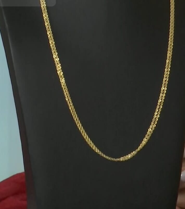 Italian Two Strand Knot Rope Chain Necklace in 10K Yellow Gold (18-20 Inches) 2.7 Grams