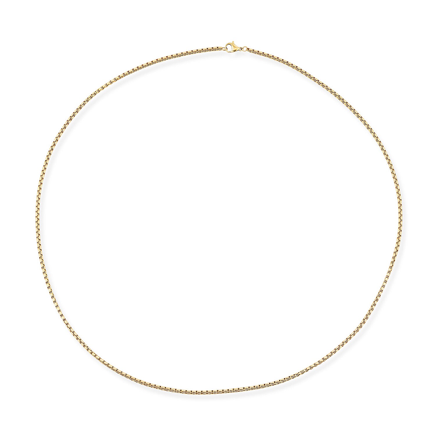 Thin Cable Chain Necklace in ION Plated YG Stainless Steel 24 Inches