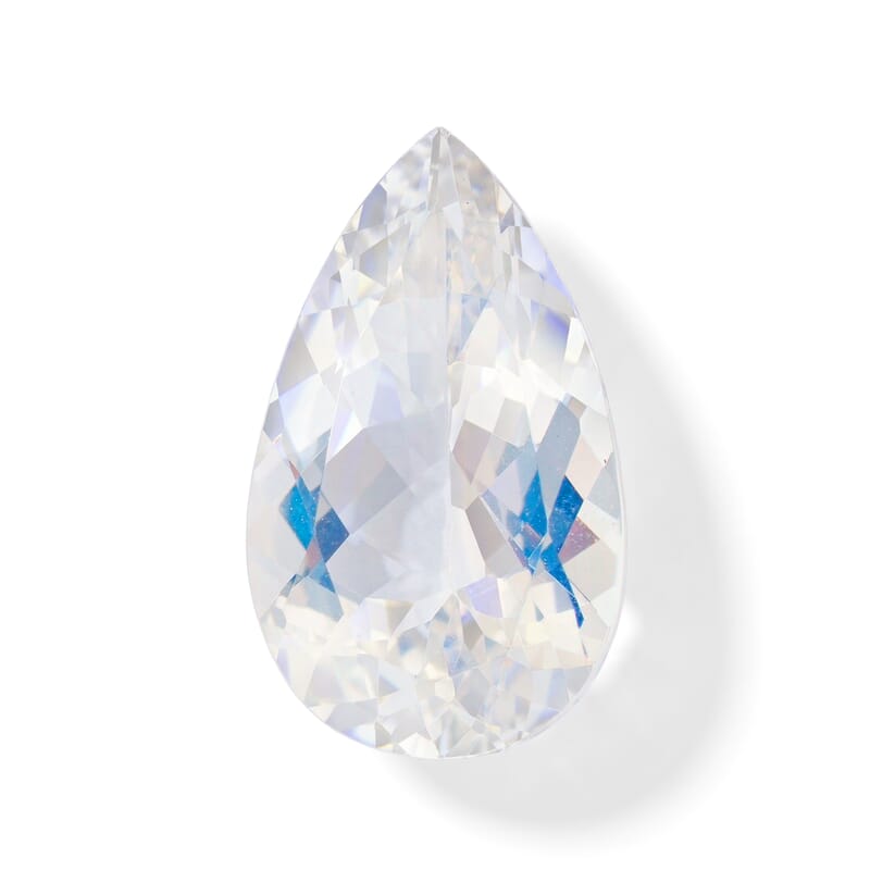 AAAA Malagasy Moonstone (Pear Free Size) 6.00 ctw