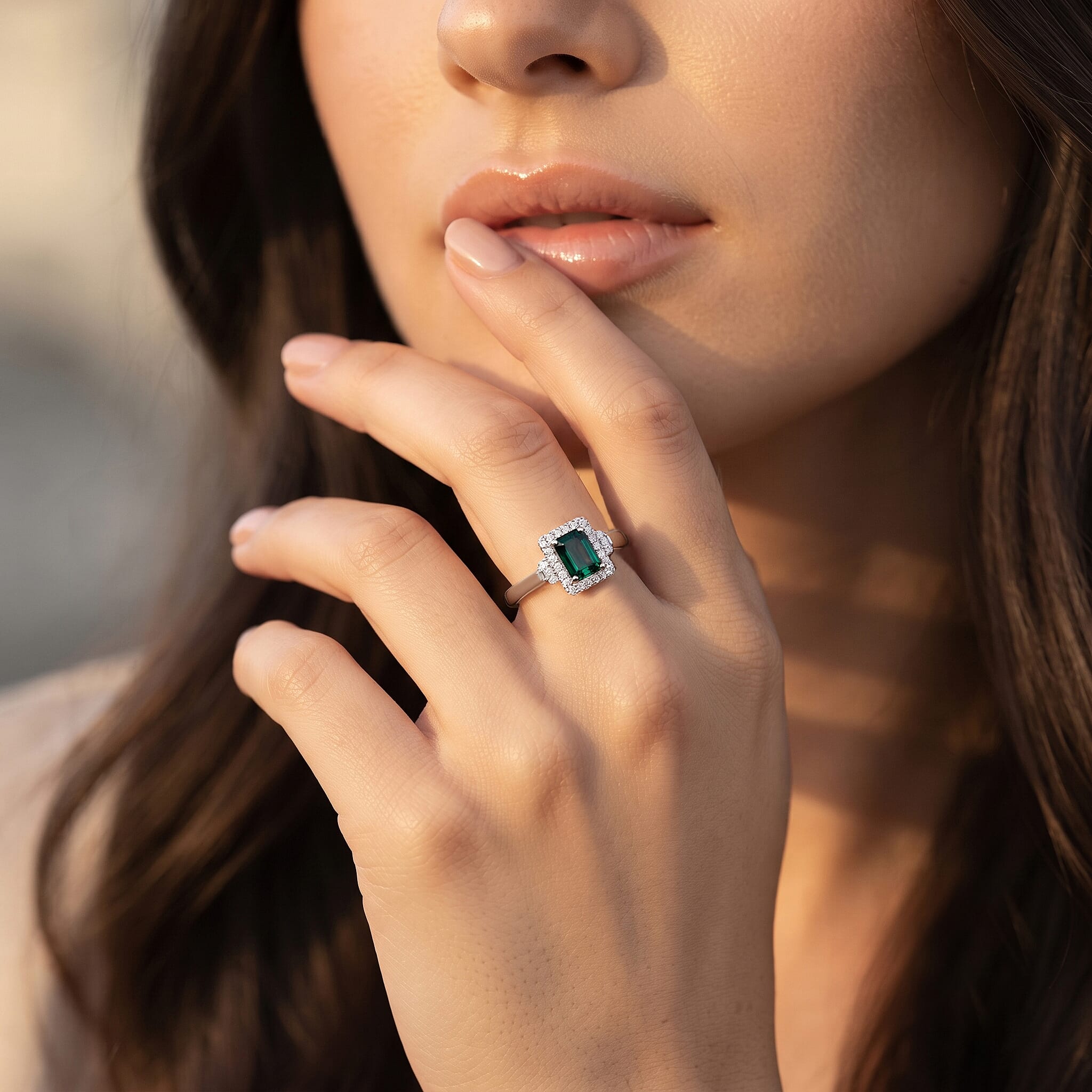 Certified and Appraised Luxoro AAA Monte Belo Indicolite and Diamond (I2) 2.00 ctw Ring in 14K White Gold (Size 10.0)