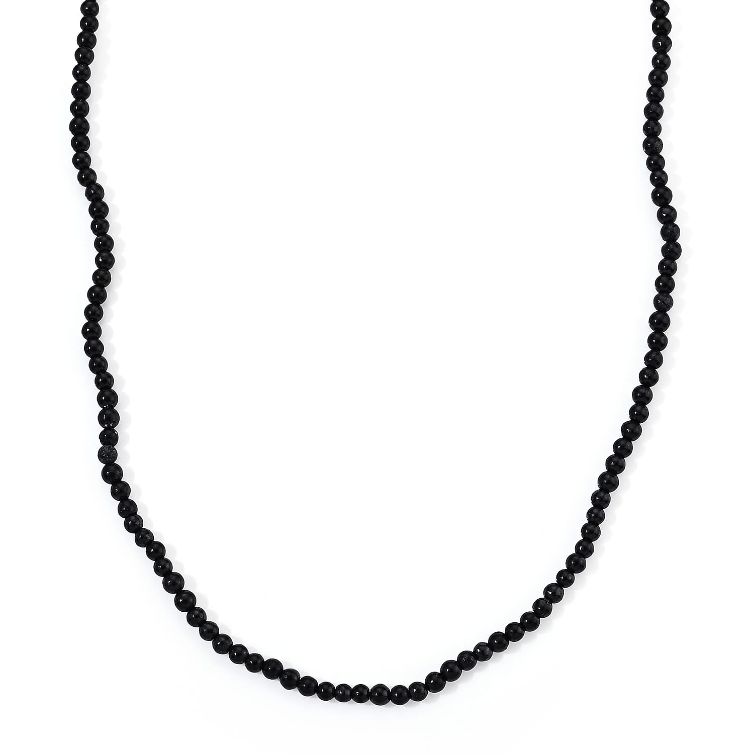 GCS Shungite 4mm Round Beaded Strand (16 Inches) 45.00 ctw