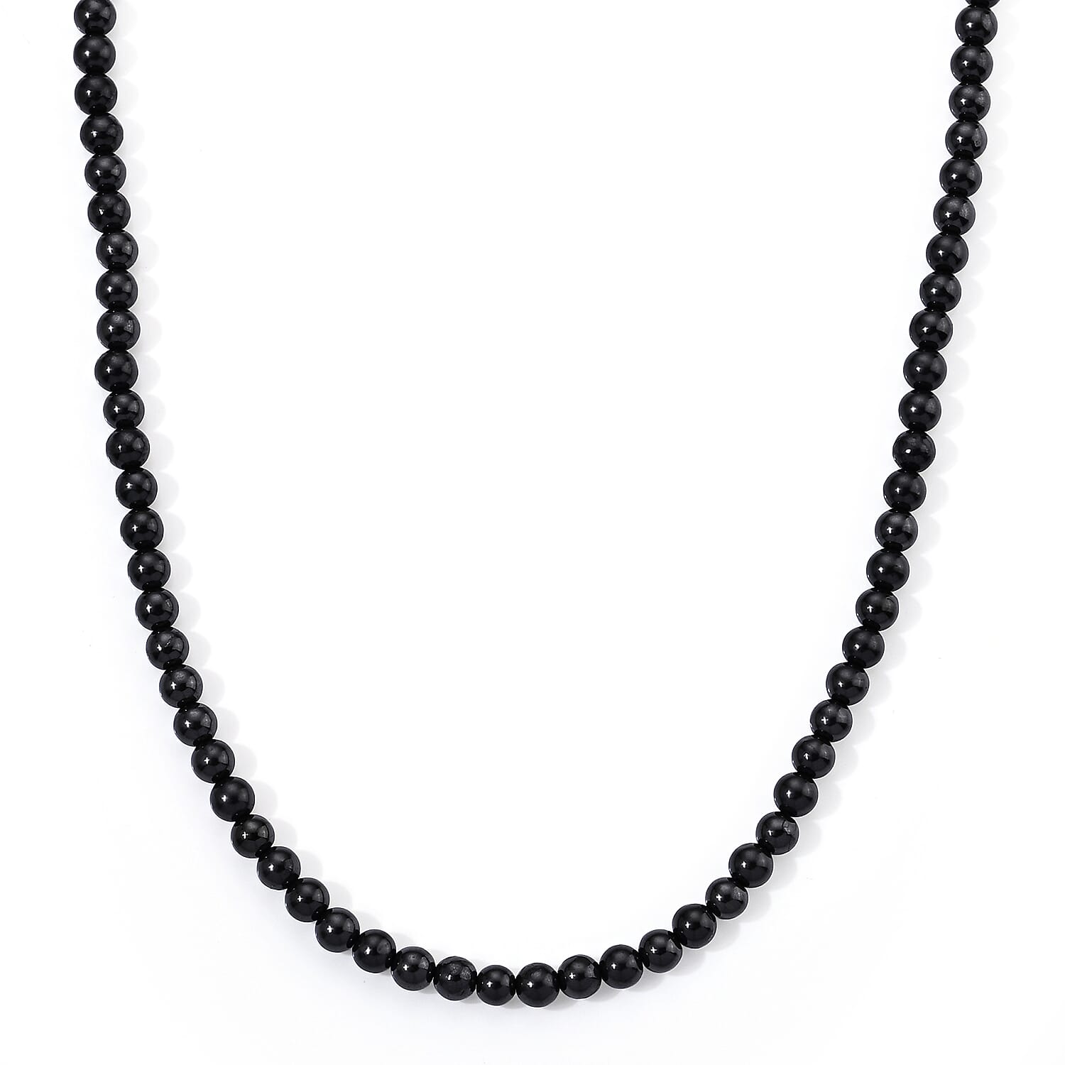 GCS Shungite 6mm Round Beaded Strand (16 Inches) 90.00 ctw