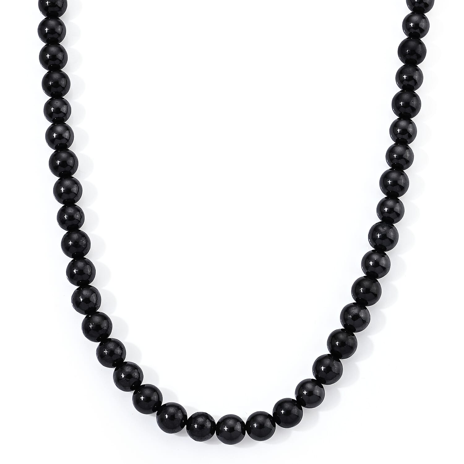 GCS Shungite 10mm Round Beaded Strand (16 Inches) 240.00 ctw