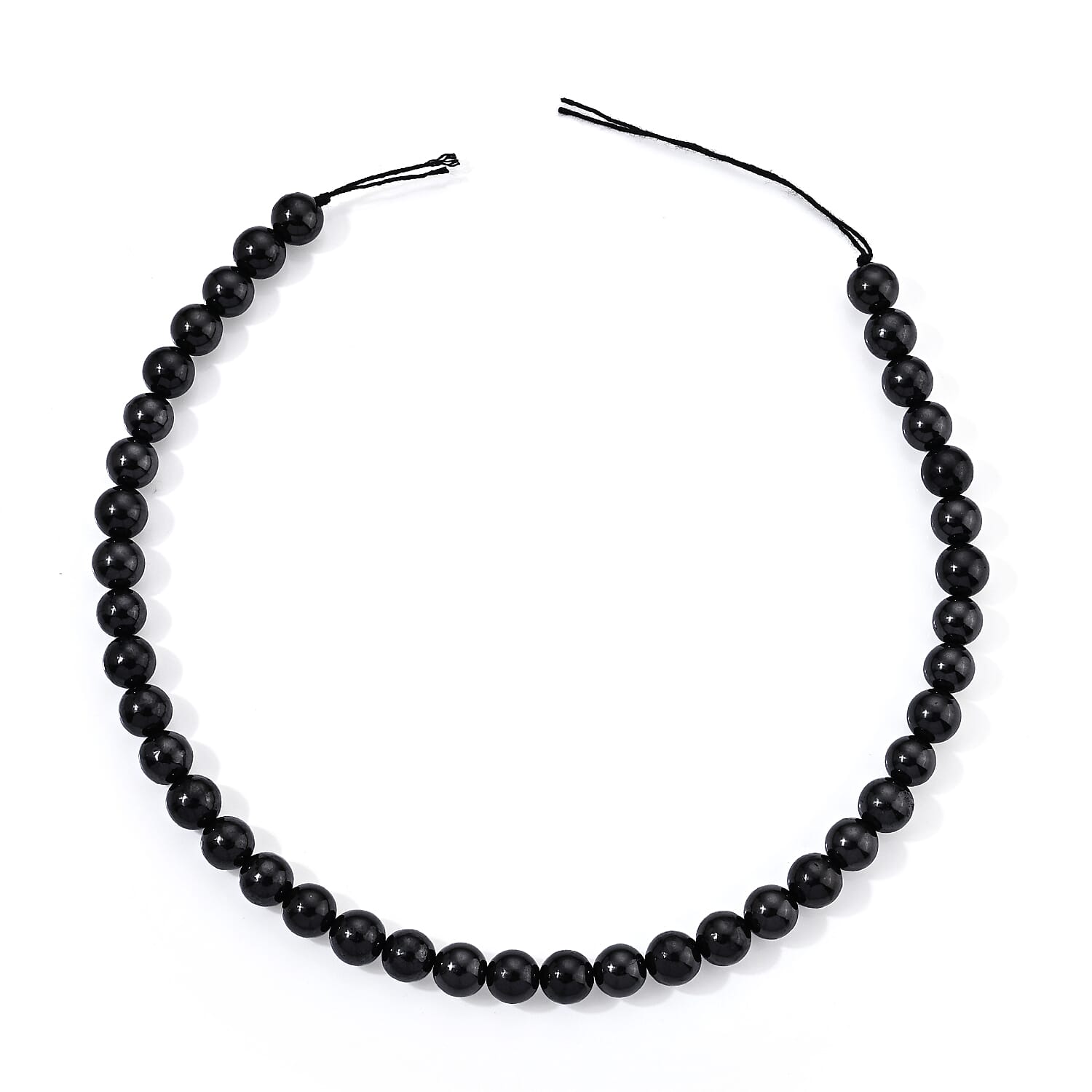 GCS Shungite 10mm Round Beaded Strand (16 Inches) 240.00 ctw