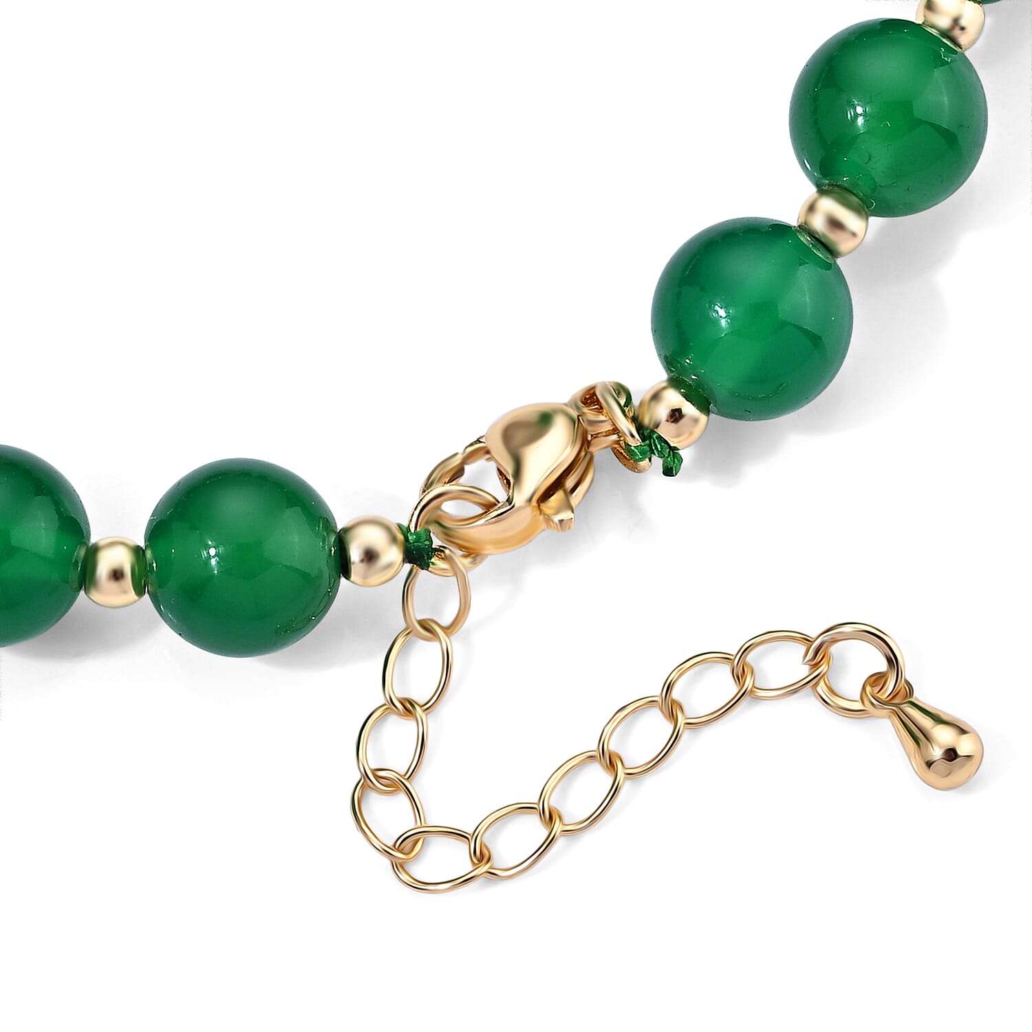 Verde Onyx 30.00 ctw and White Keshi Pearl Verdant Harmony Bracelet (7.0-9.0In) in Silvertone