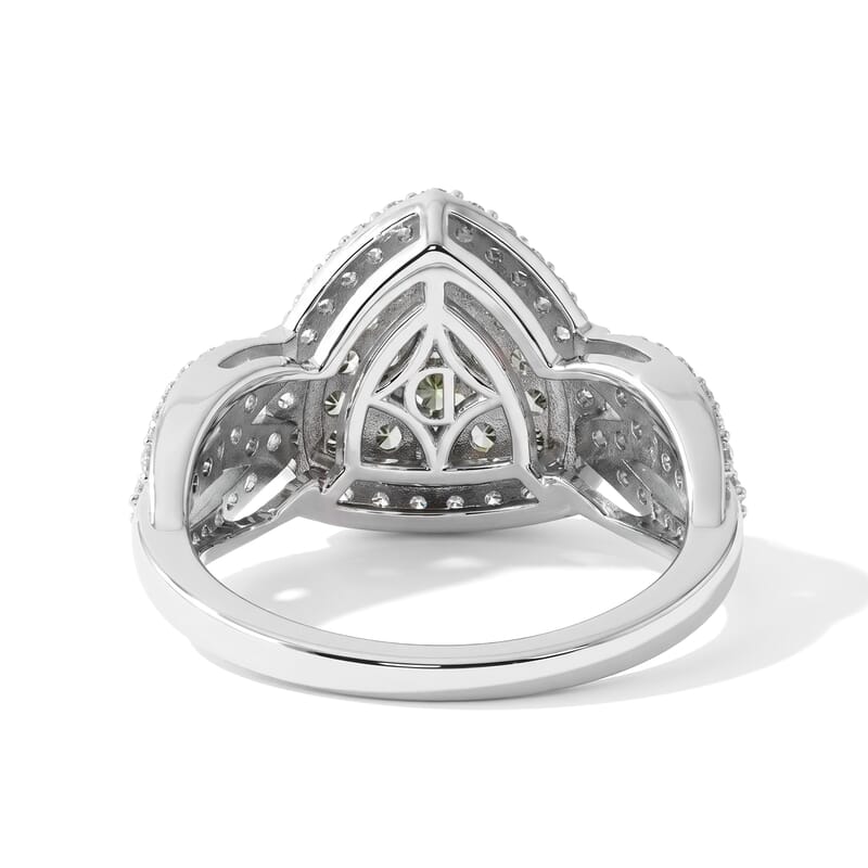 D'Joy Narsipatnam Alexandrite and White Zircon 2.15 ctw Symphony Ring in Rhodium Over Sterling Silver (Size 7.0)