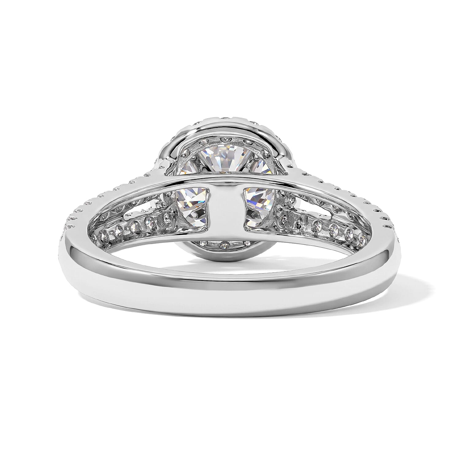 Luxuriant Lab Grown Diamond G, VS 1.50 ctw Halo Ring in 14K White Gold (Size 6.0)
