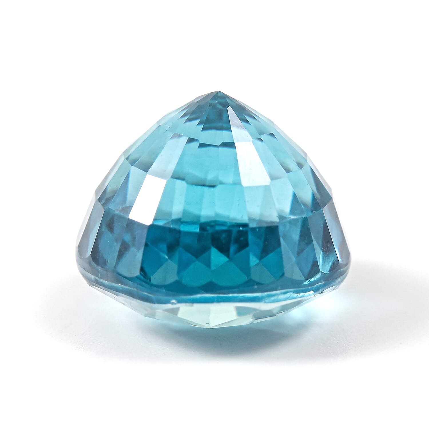Certified and Appraised AAAA Cambodian Blue Zircon (Rnd 10mm) 8.00 ctw