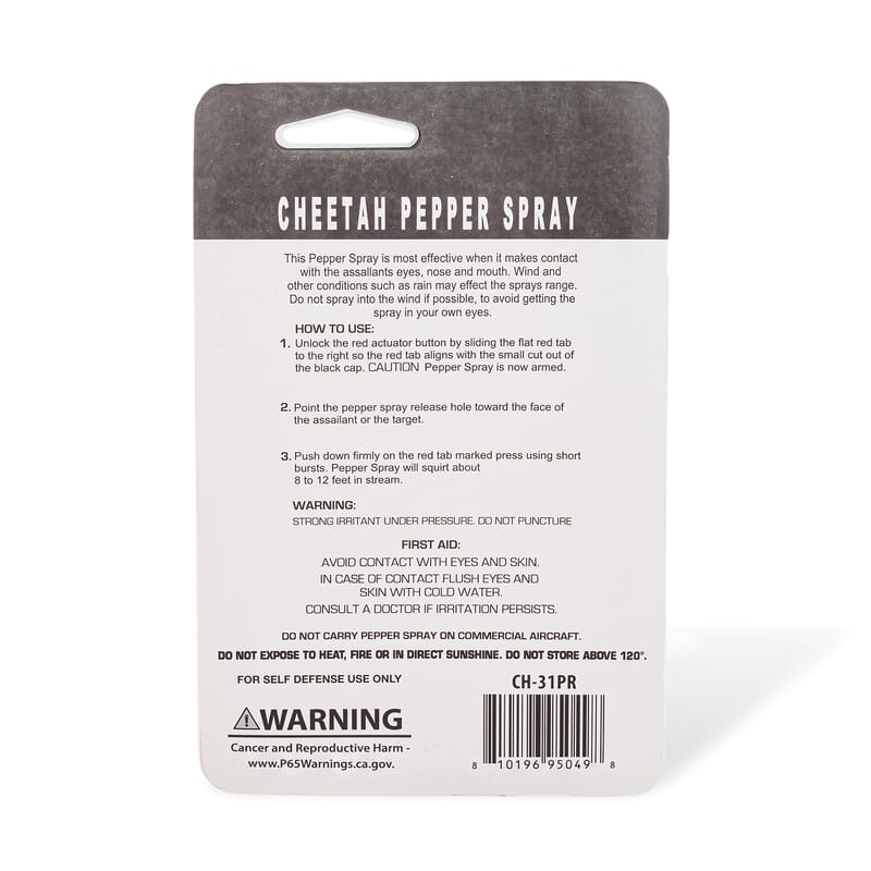 Purple Pepper Spray with Faux Leather Holder and Key Ring