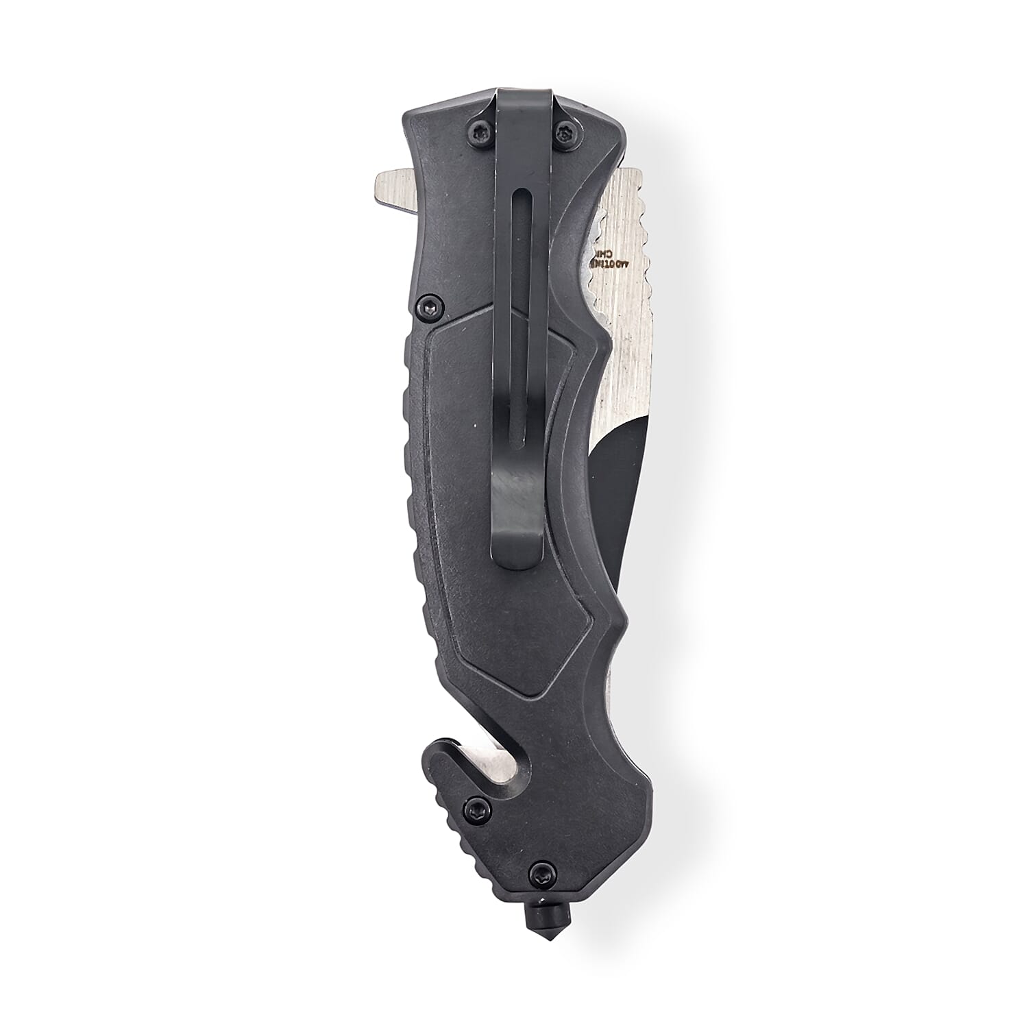 Wolf Pattern Folding Knife