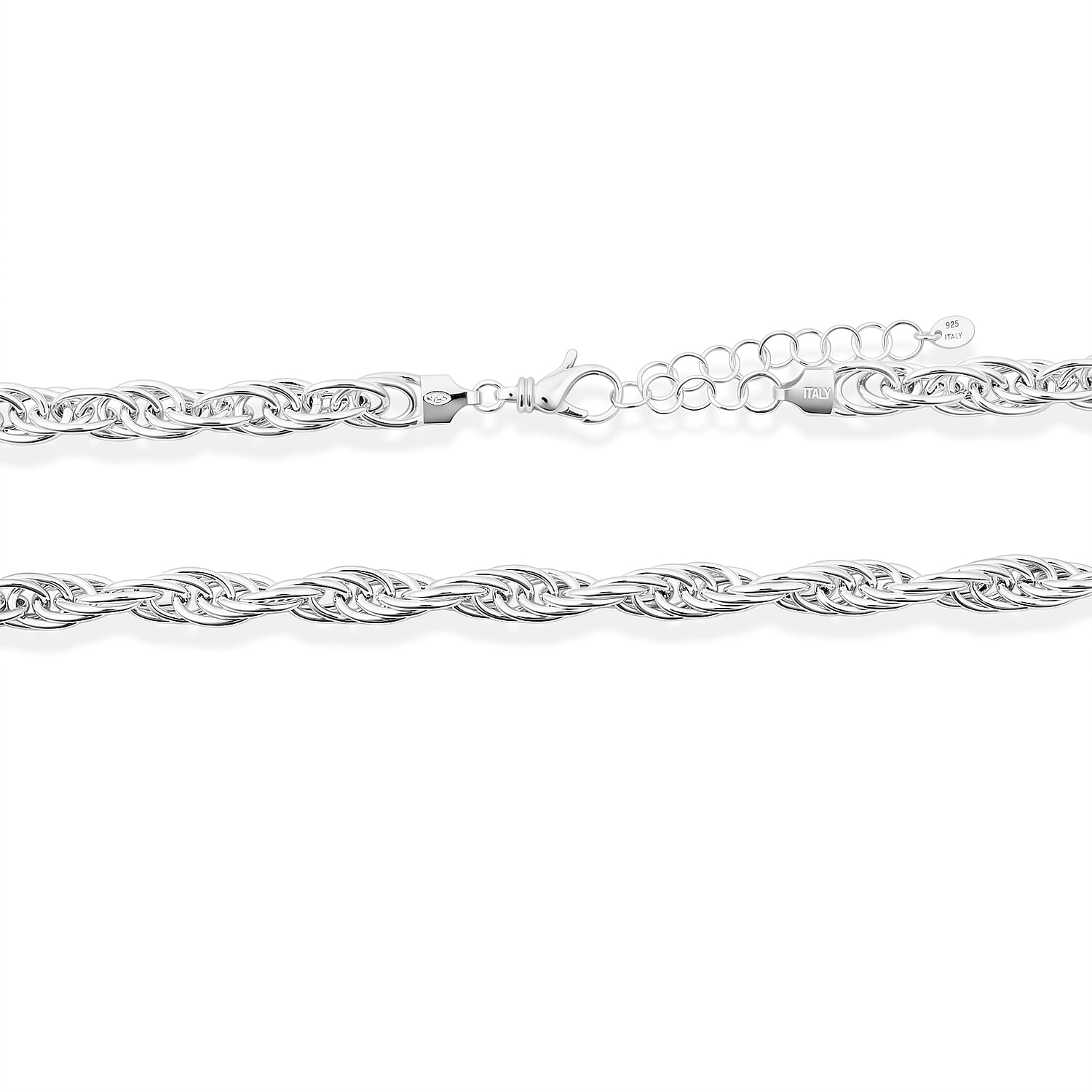 La Bella Italian Fantasia Chain Necklace in Sterling Silver (20-22 Inches) 26.12 Grams