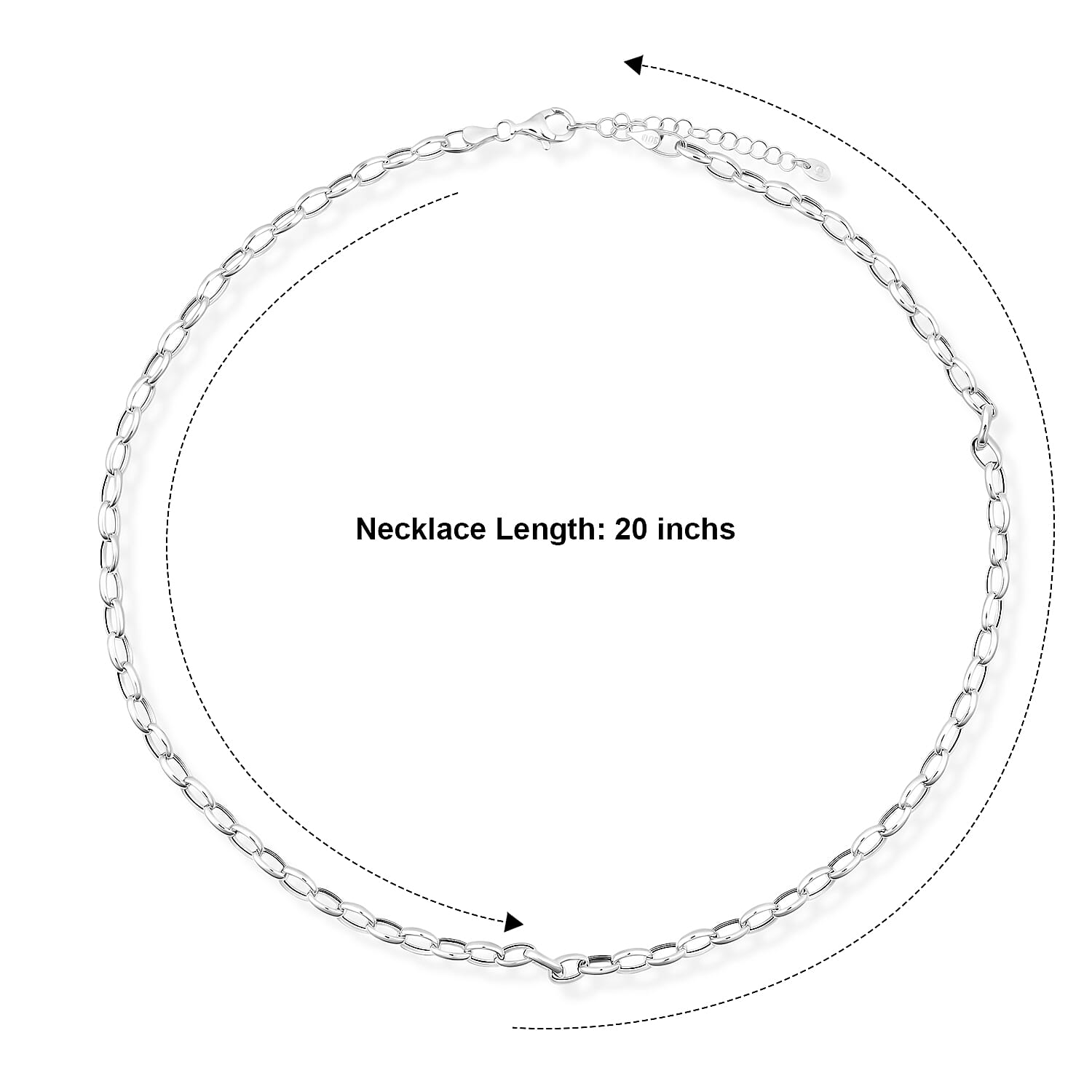 La Bella Italian Rolo Chain Necklace in 14K Yellow Gold Over Sterling Silver (20-22 Inches) 10.14 Grams