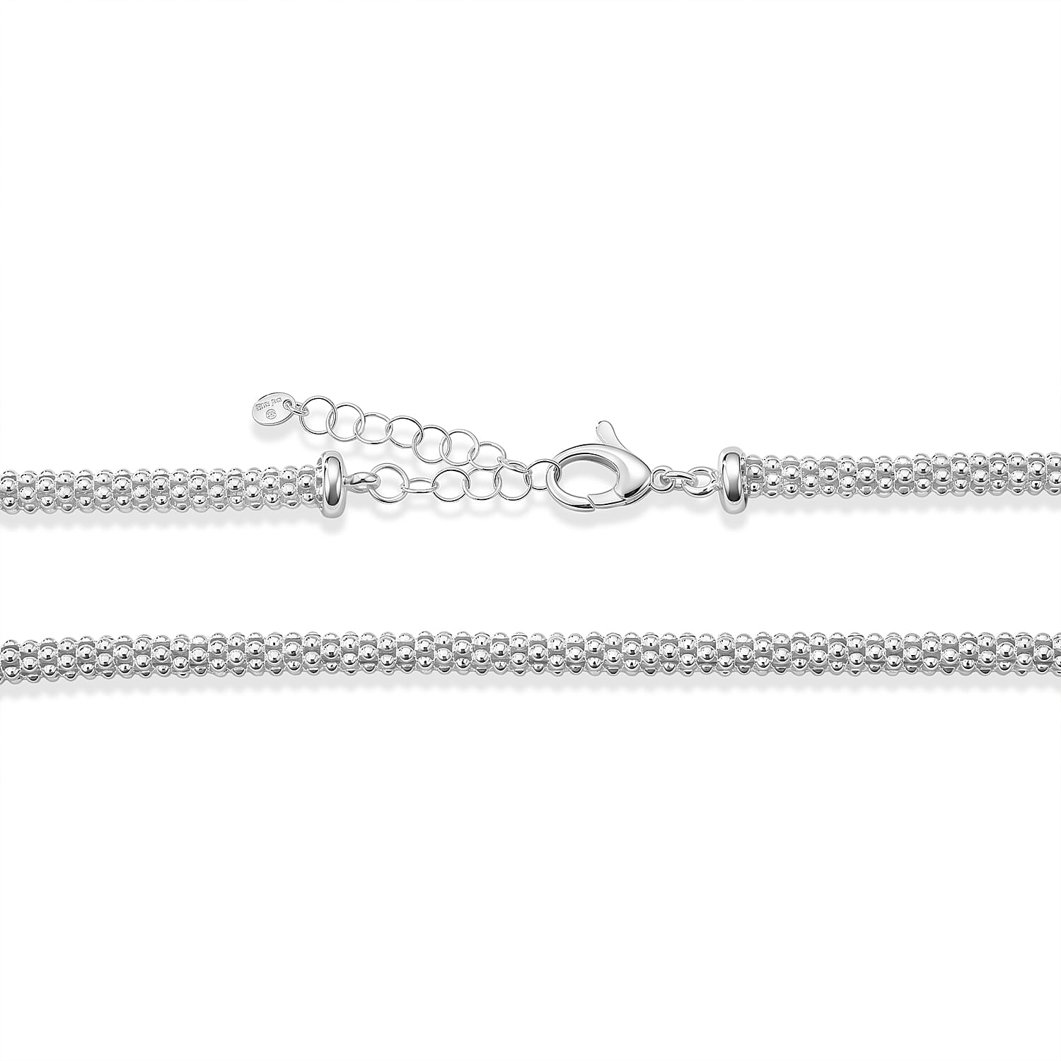 La Bella Italian Popcorn Chain Necklace in 14K Yellow Gold Over Sterling Silver (20-22 Inches) 22.70 Grams
