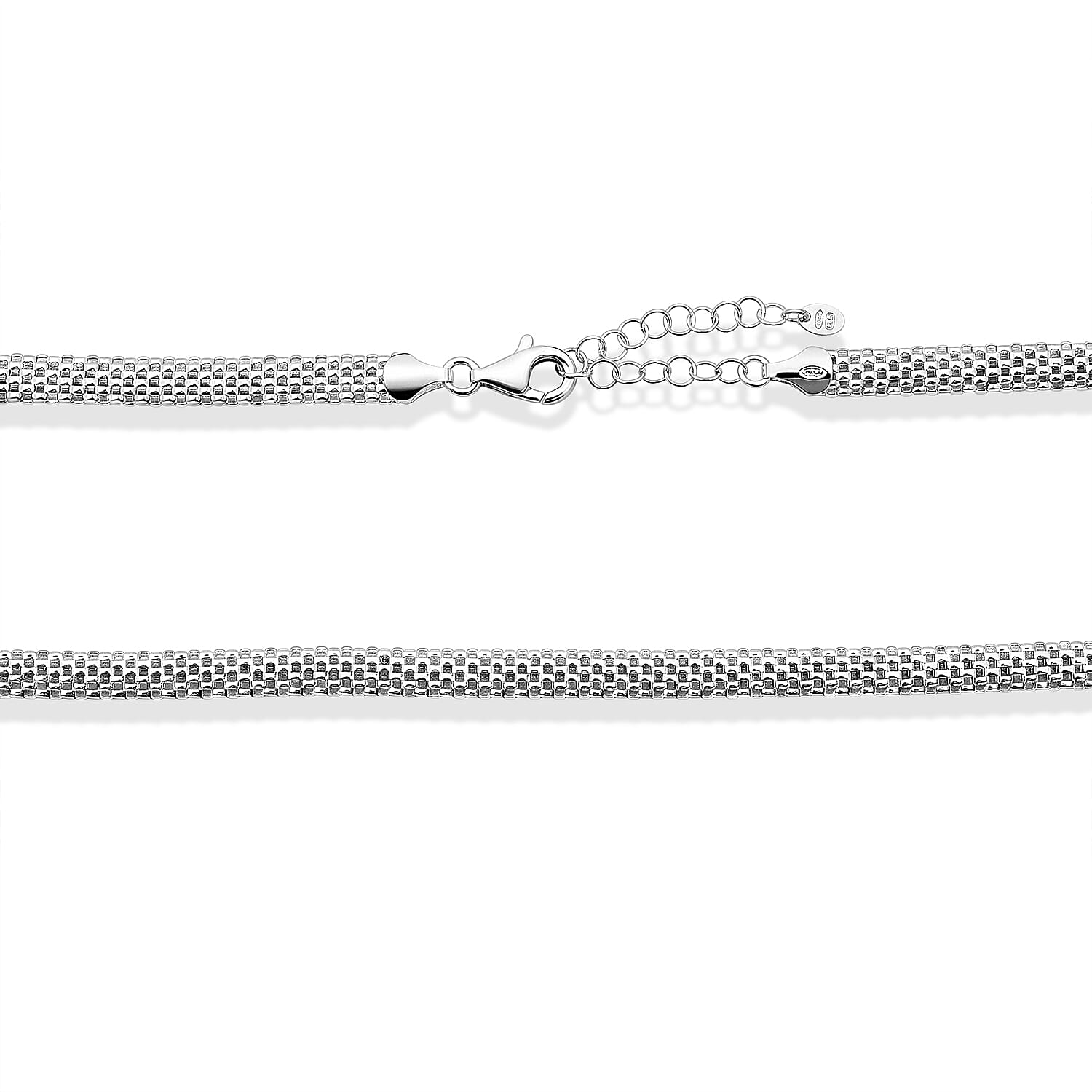 La Bella Italian Chain Necklace in Sterling Silver (20-22 Inches) 14.47 Grams