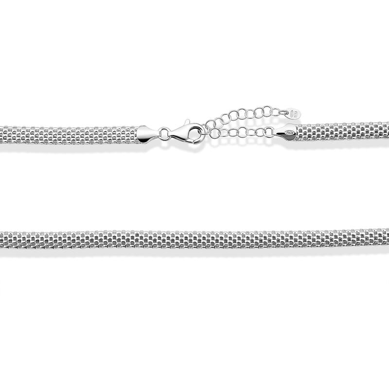 La Bella Italian Chain Necklace in Sterling Silver (20-22 Inches) 14.47 Grams