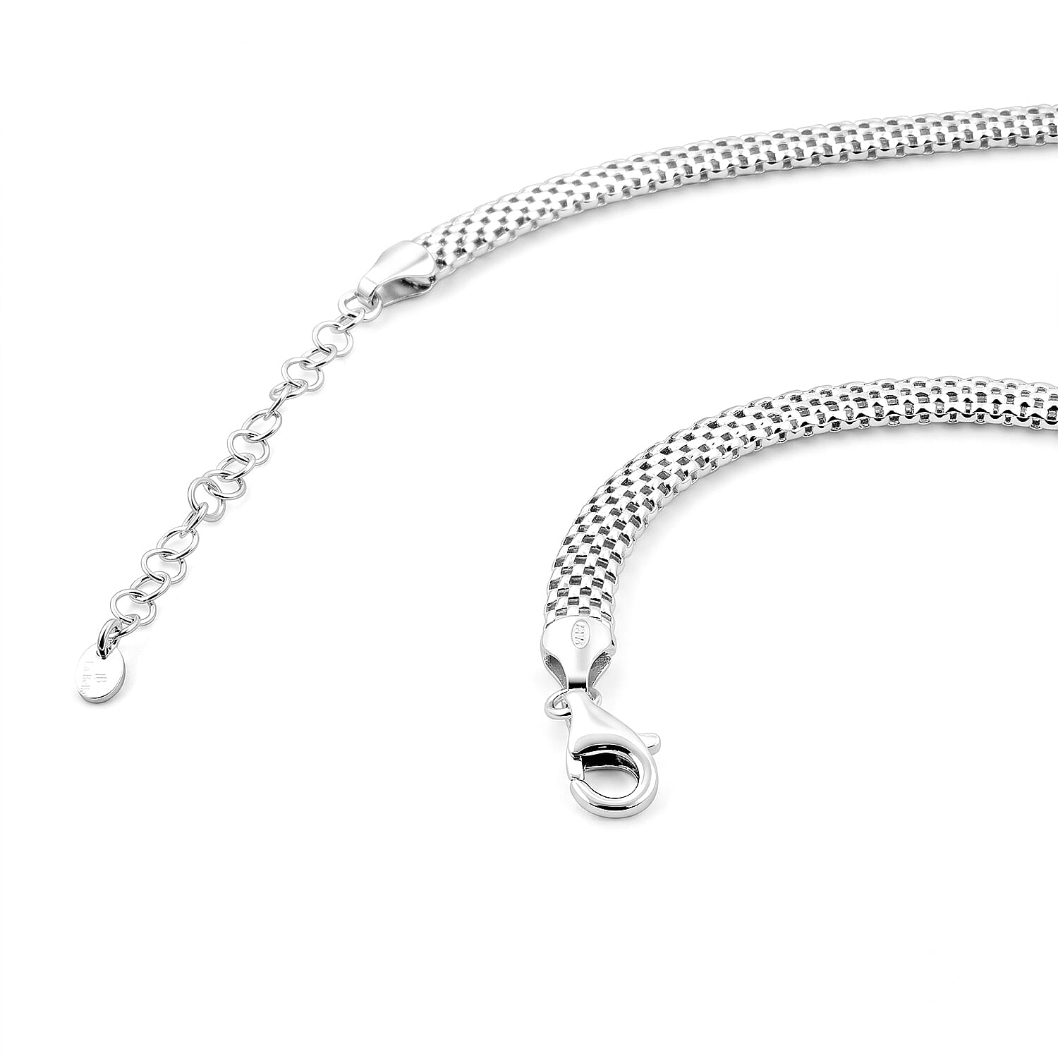 La Bella Italian Chain Necklace in Sterling Silver (20-22 Inches) 14.47 Grams