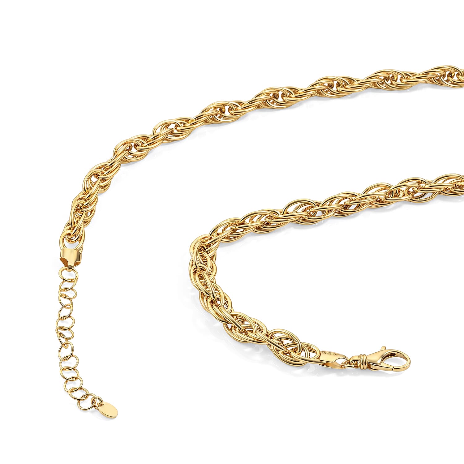 La Bella Italian Fantasia Chain Necklace in 14K Yellow Gold Over Sterling Silver (20-22 Inches) 26.08 Grams