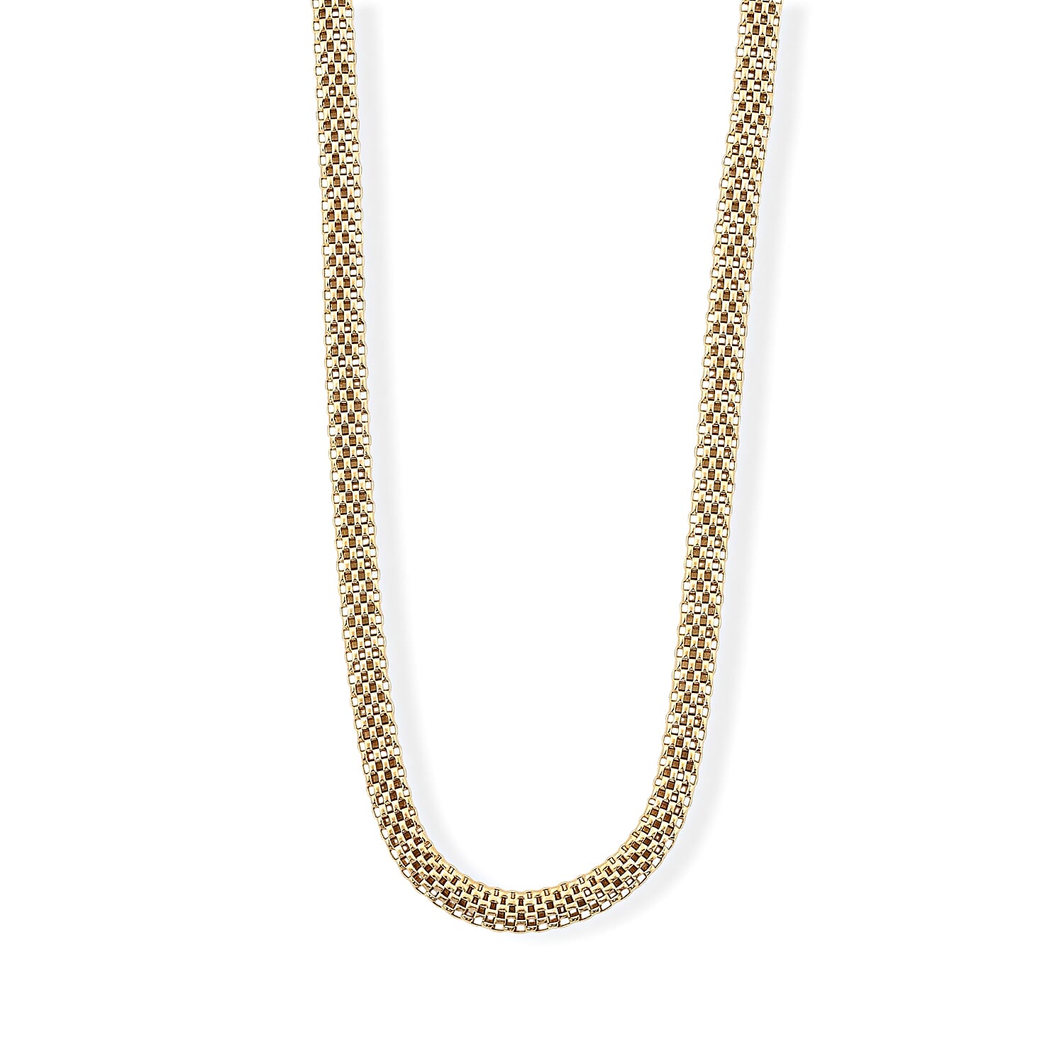La Bella Italian Chain Necklace in 14K YG Over Sterling Silver (20-22 Inches) 14.60 Grams