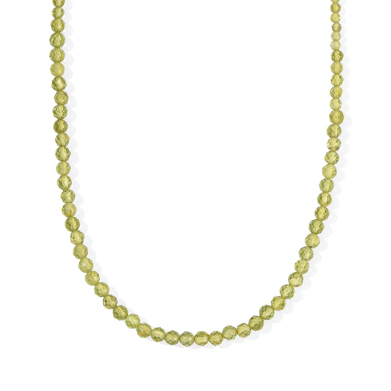 EverTrue Hebei Peridot 42.00 ctw Necklace in Stainless Steel 18 Inches