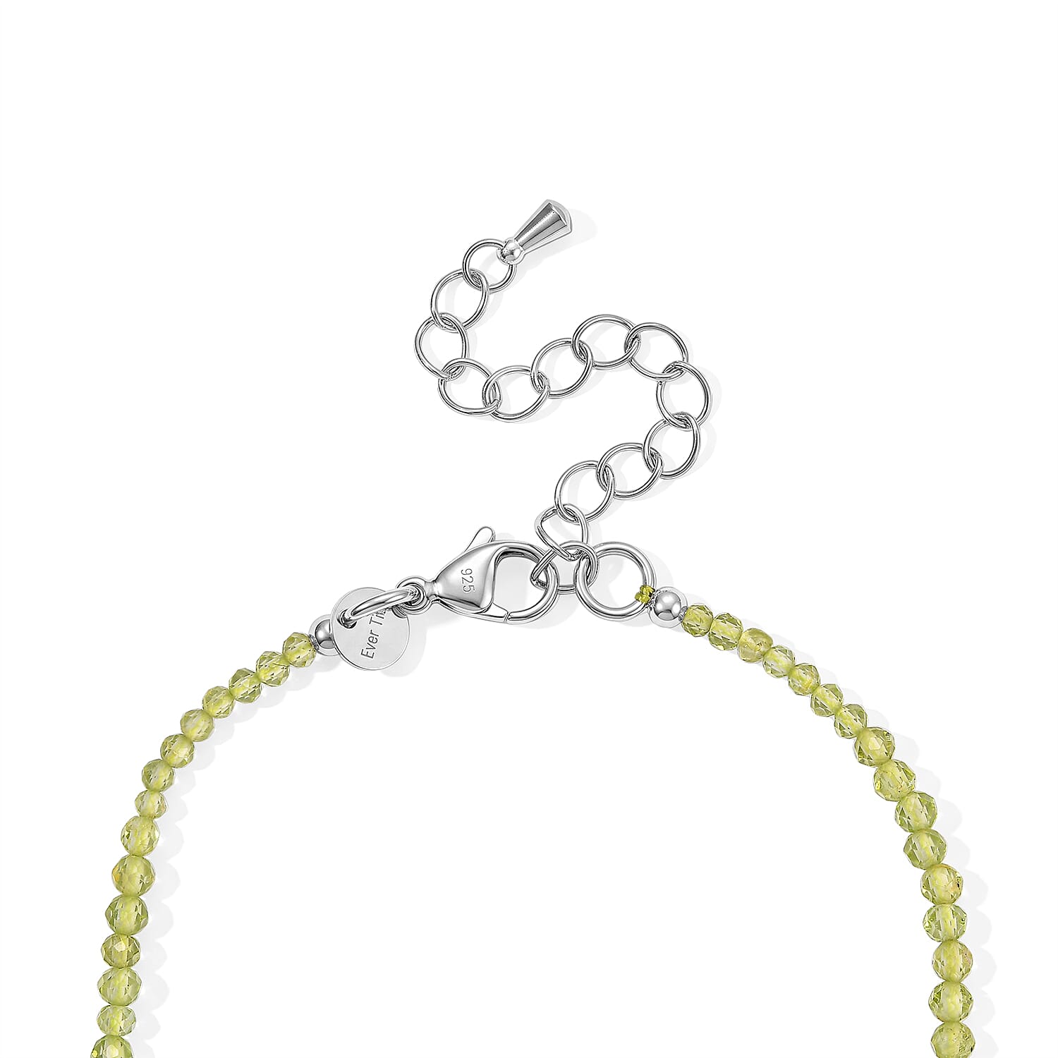 EverTrue Hebei Peridot 12.00 ctw Bracelet in Stainless Steel (7.25 In)