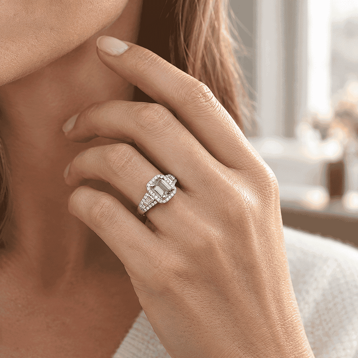 Luxoro AAA Arquiana Mint Tourmaline and Diamond I2 1.50 ctw Ring in 14K White Gold (Size 5.0)