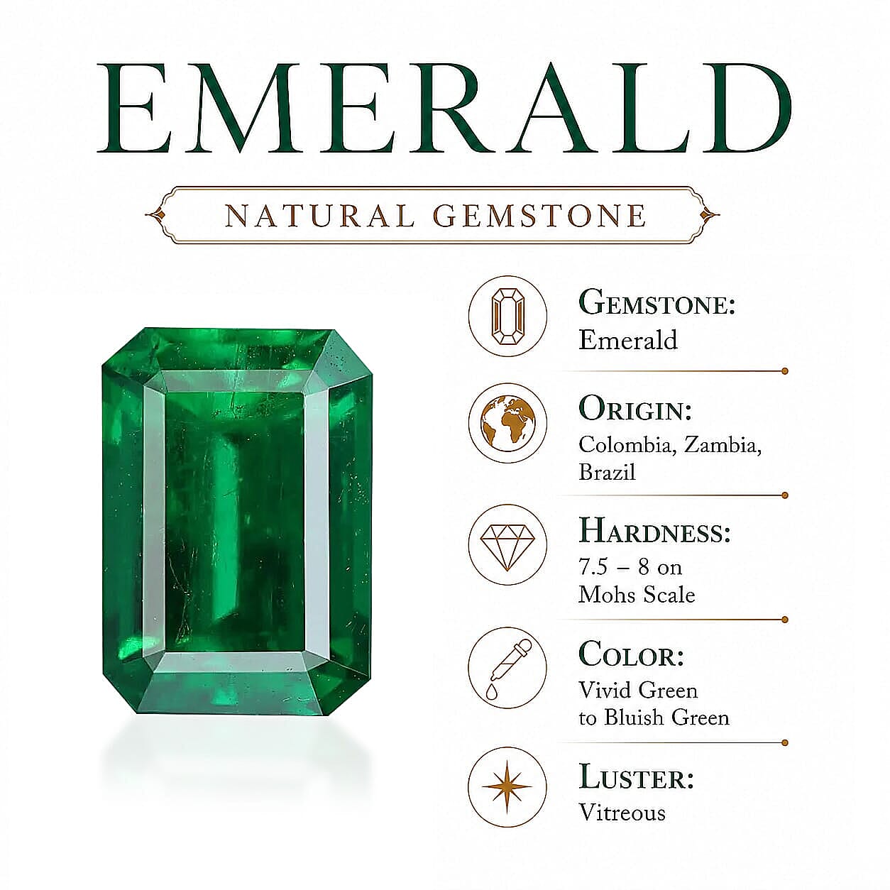 Luxoro AAA Kagem Zambian Emerald and Diamond I2 2.50 ctw Verdant Prism Ring in 10K Yellow Gold (Size 5.0)