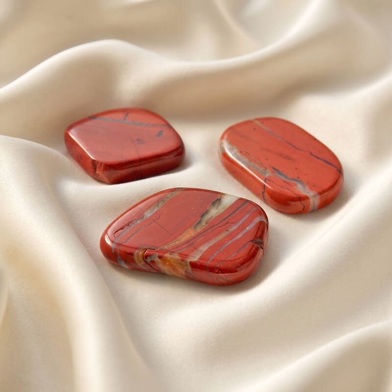 Red Aventurine Worry Stone (One Stone Per Purchase) (Style/Color Varies)