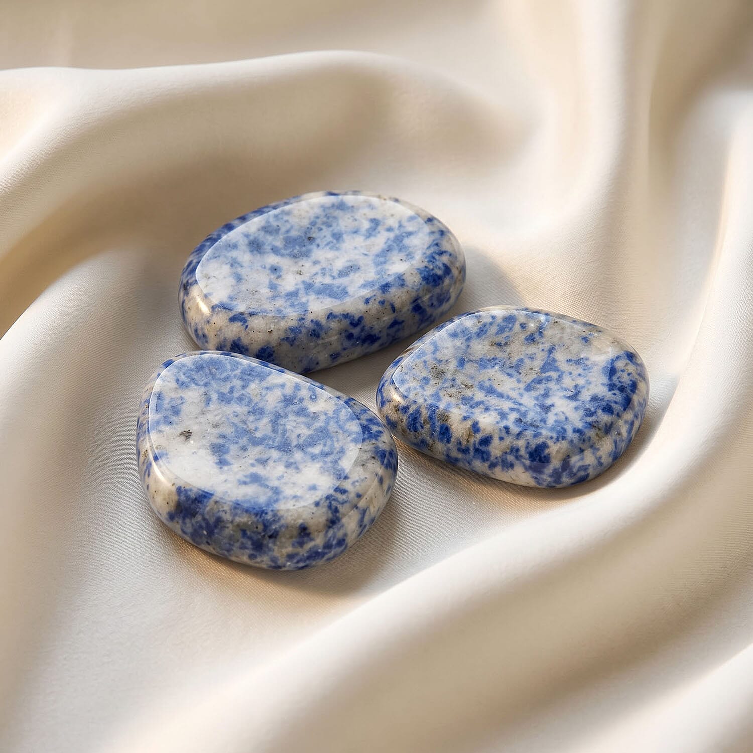 Sodalite Worry Stone (One Stone Per Purchase) (Style/Color Varies)