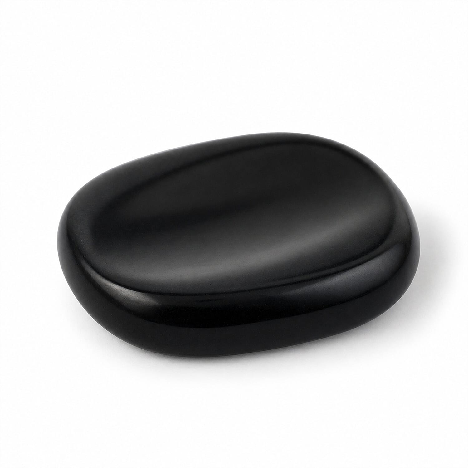 Black Feldspar Worry Stone (One Stone Per Purchase) (Style/Color Varies)