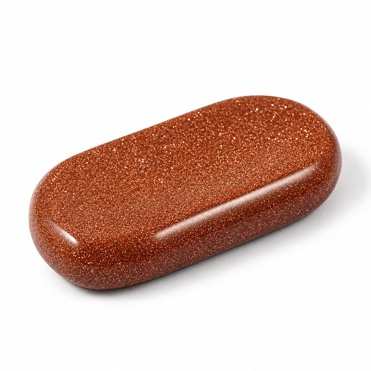 Goldstone Worry Stone (One Stone Per Purchase) (Style/Color Varies)