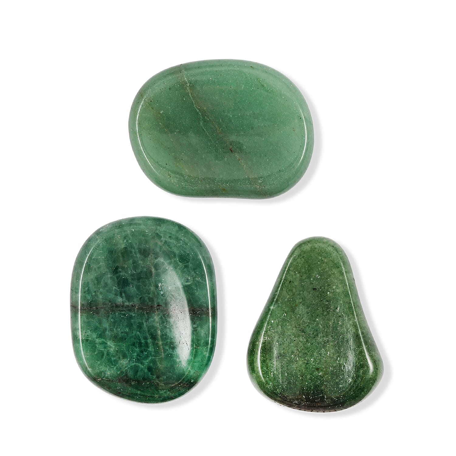 Green Aventurine Worry Stone (One Stone Per Purchase) (Style/Color Varies)