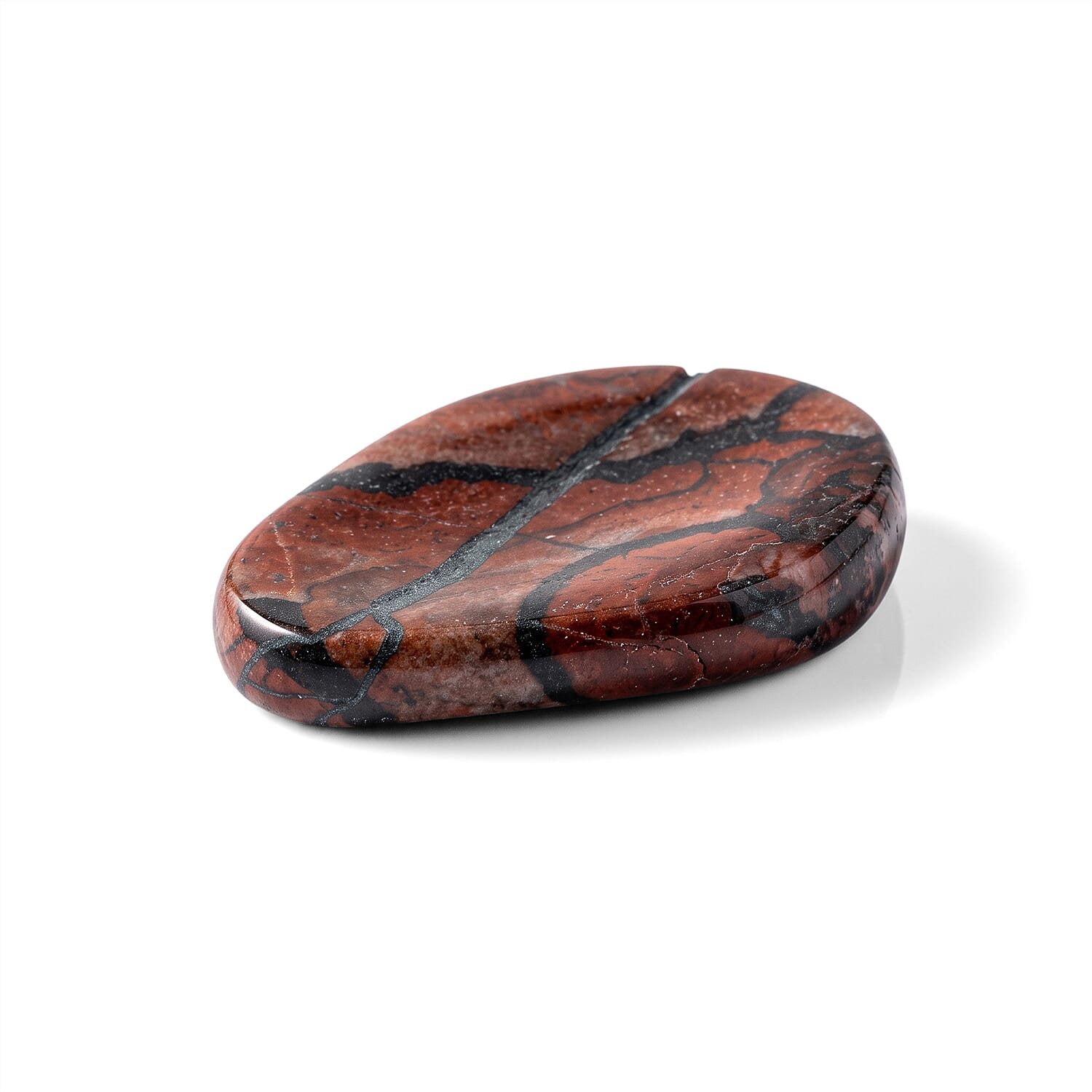 Red Velvet Agate Worry Stone (One Stone Per Purchase) (Style/Color Varies)