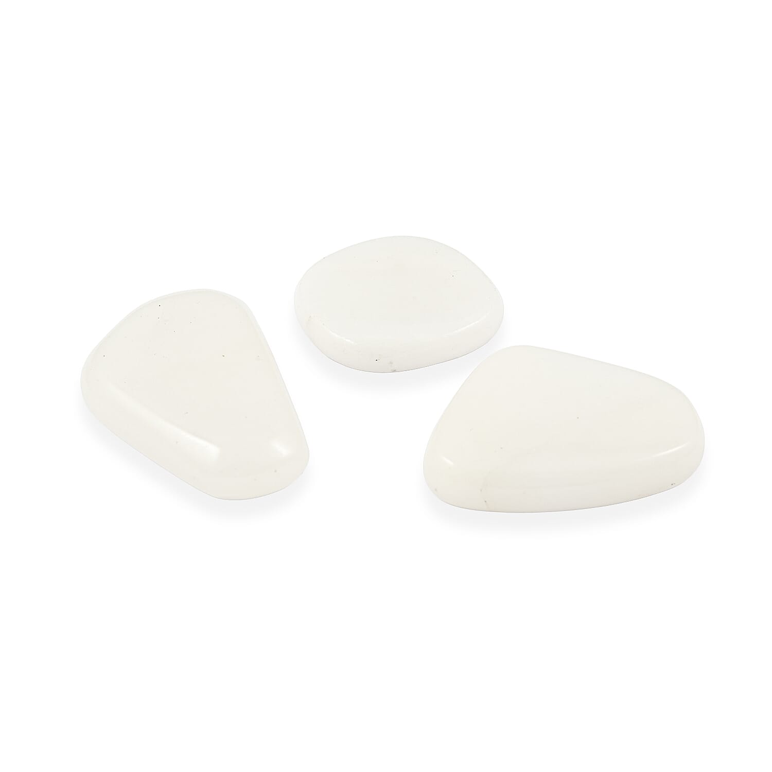 White Quartz Worry Stone (One Stone Per Purchase) (Style/Color Varies)