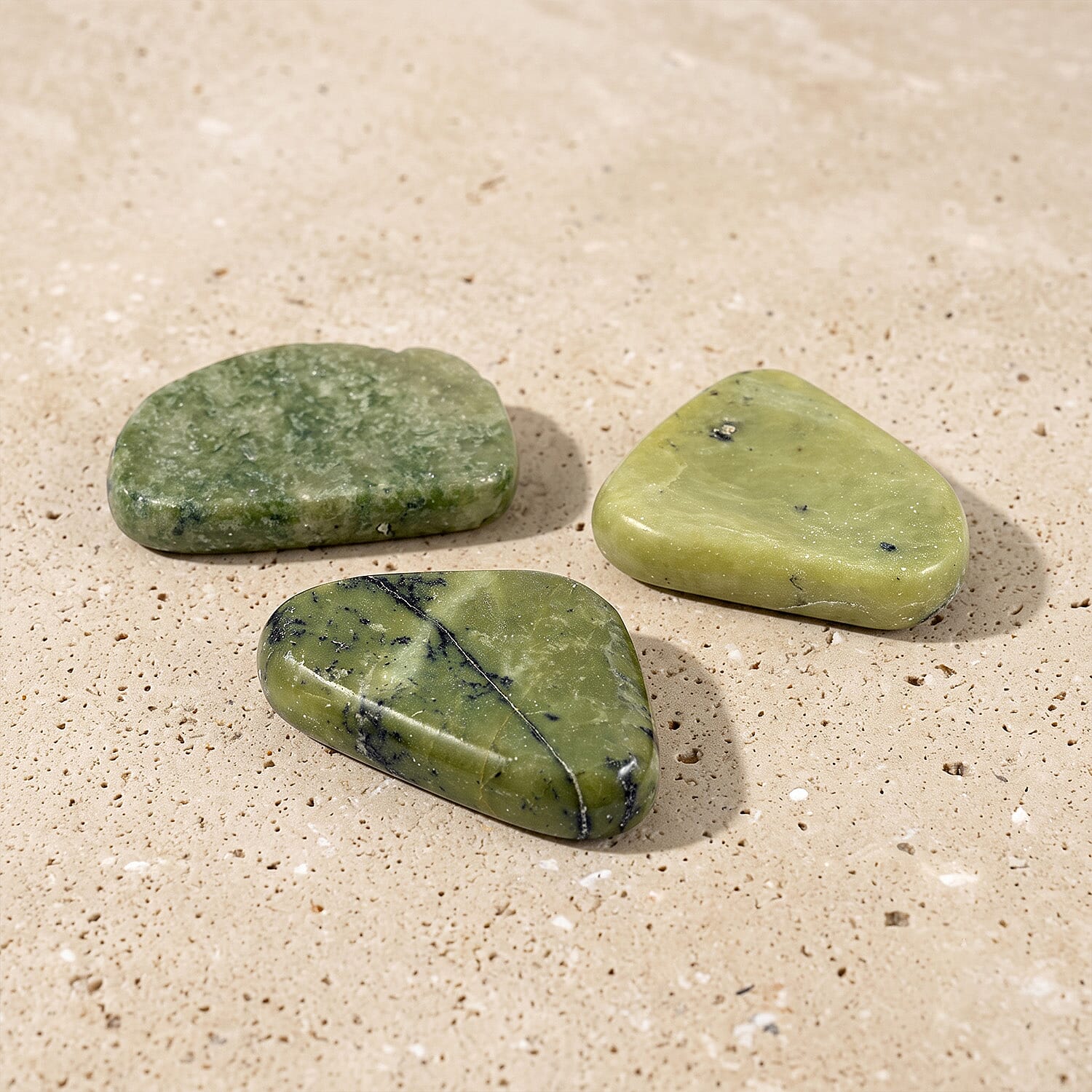Serpentine Worry Stone (One Stone Per Purchase) (Style/Color Varies)