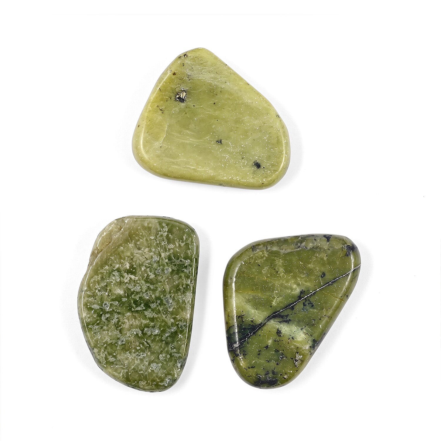 Serpentine Worry Stone (One Stone Per Purchase) (Style/Color Varies)