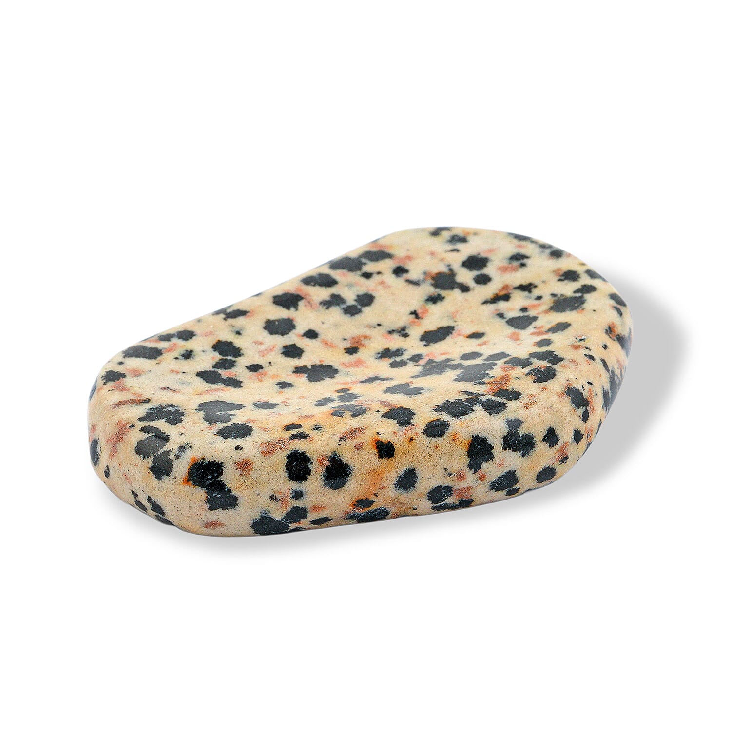 Dalmatian Jasper Worry Stone (One Stone Per Purchase) (Style/Color Varies)