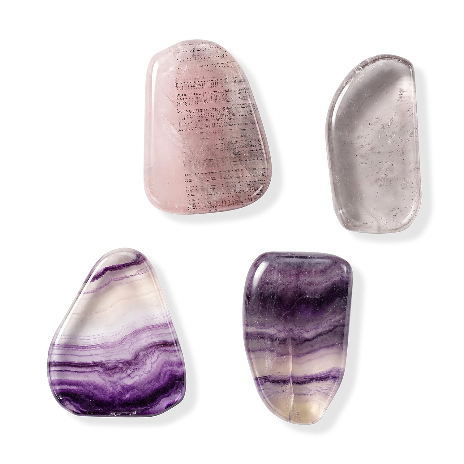 Fluorite Worry Stone (One Stone Per Purchase) (Style/Color Varies)