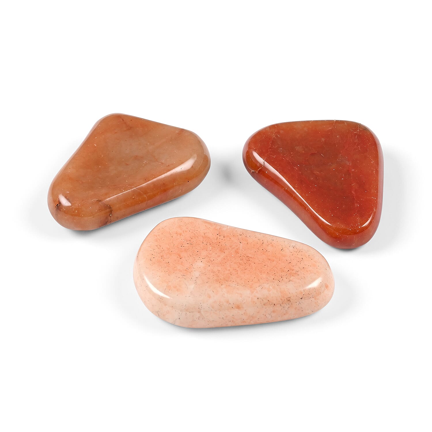 Carnelian Worry Stone (One Stone Per Purchase) (Style/Color Varies)