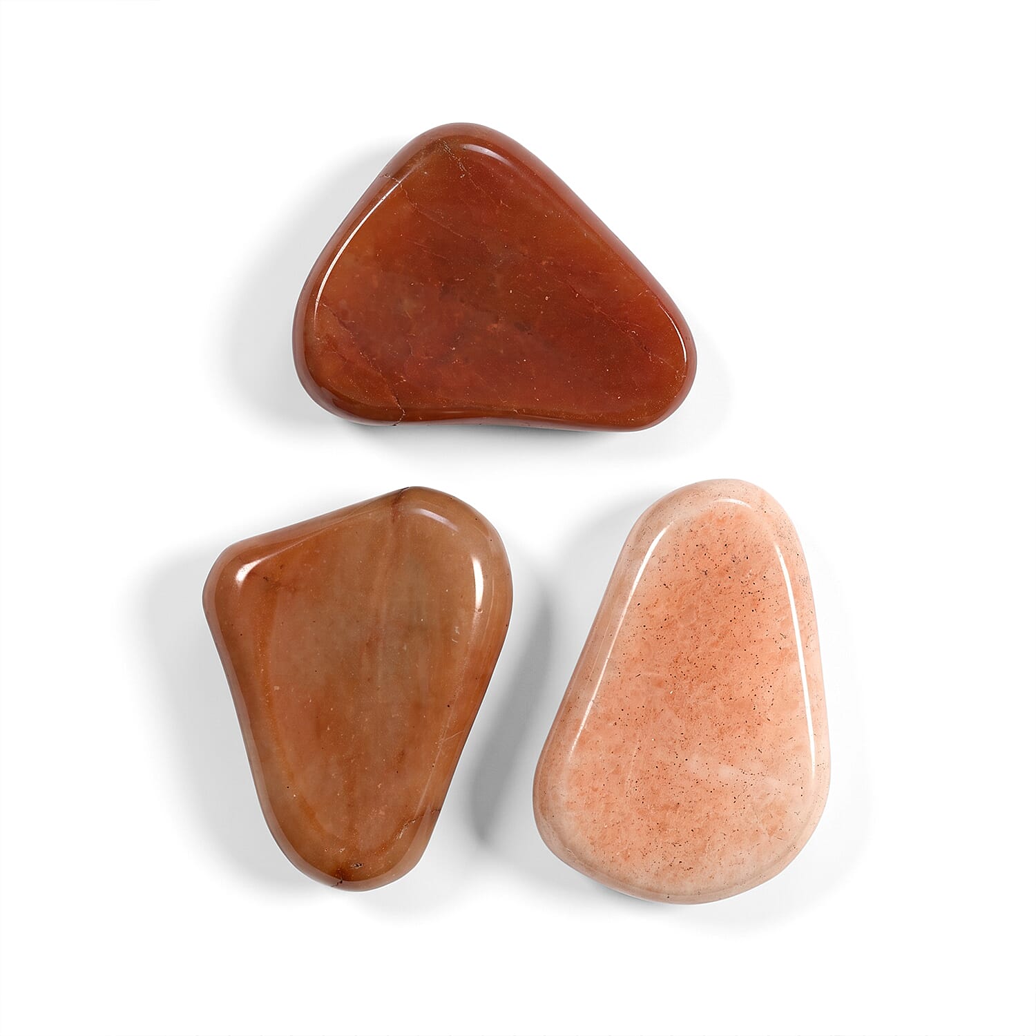 Carnelian Worry Stone (One Stone Per Purchase) (Style/Color Varies)
