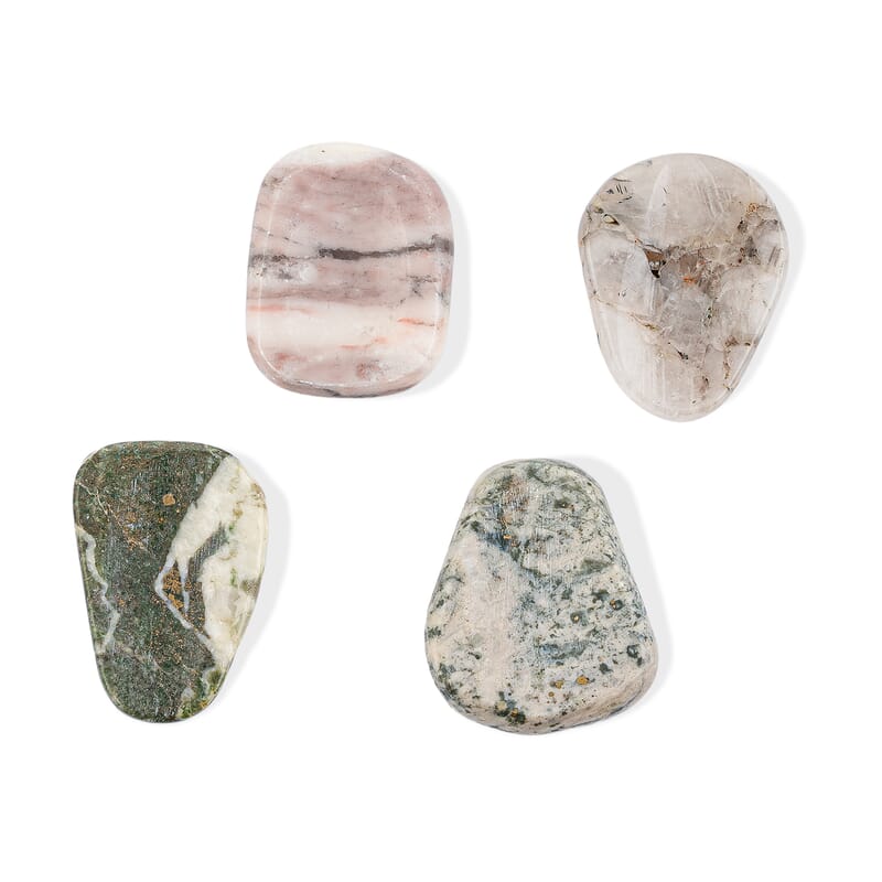 Marble Worry Stone (One Stone Per Purchase) (Style/Color Varies)