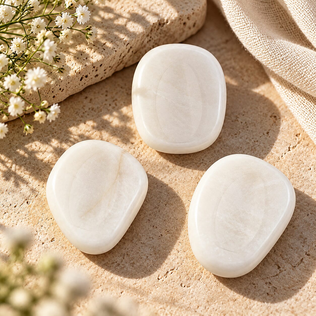 Shell Worry Stone (One Stone Per Purchase) (Style/Color Varies)