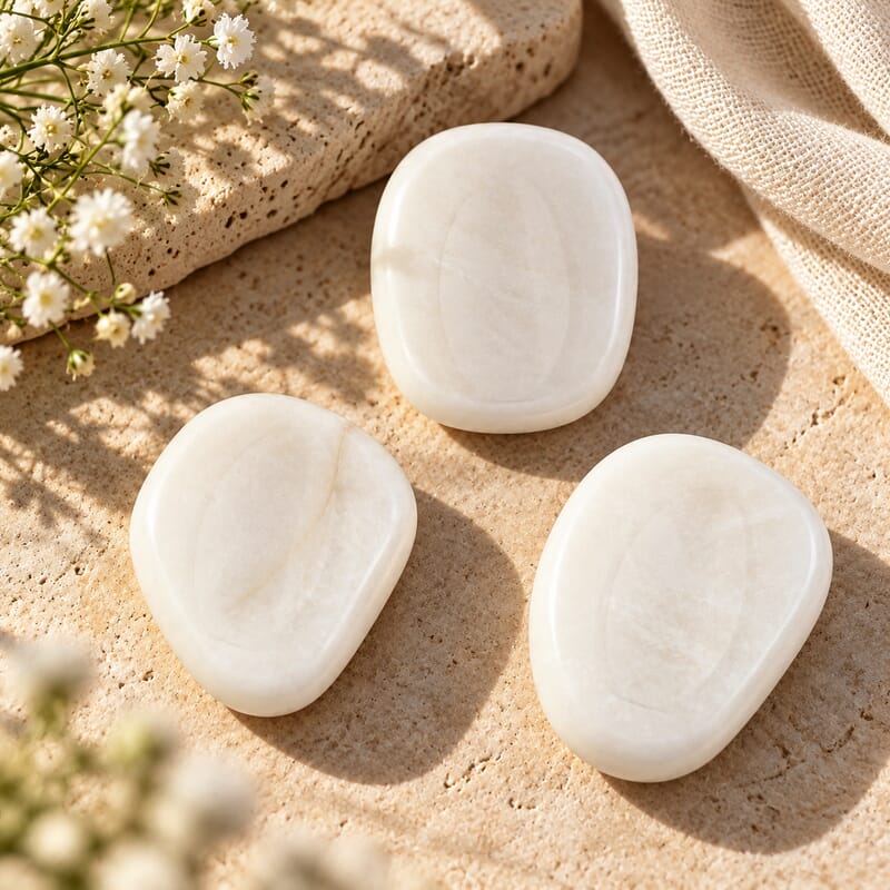 Shell Worry Stone (One Stone Per Purchase) (Style/Color Varies)